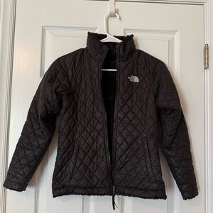 The North Face Black Diamond-Pattern Coat Reversible